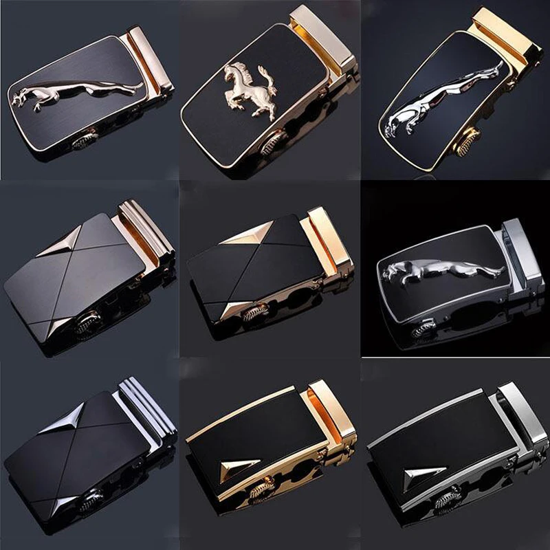 

Many Style Luxury Brand Designer Men Belt Buckle Male Kemer Metal Automatic Buckle Heads High Quality Gold Horses Buckles