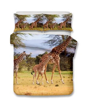 

3D giraffe Bedding Set Mandala Quilt Cover Peace Design Bed Set