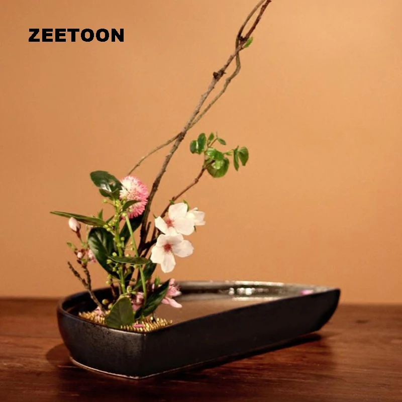 Japanese Zen Style Floral Vintage Elegant Vase Ikebana Creative Home