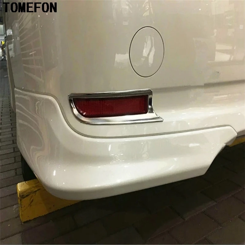 

TOMEFON ABS Chrome Rear Fog Light Cover Trim Frame Auto Exterior Accessoriess 2PCS For Toyota Estima Previa Tarago 2016