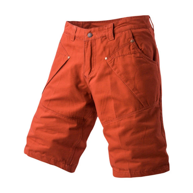 Men's Shorts Fashion Casual Plus Size Candy Color Man Shorts Male Work Combat Half Pants Pocket Slim Fitness Cargo Short Pant