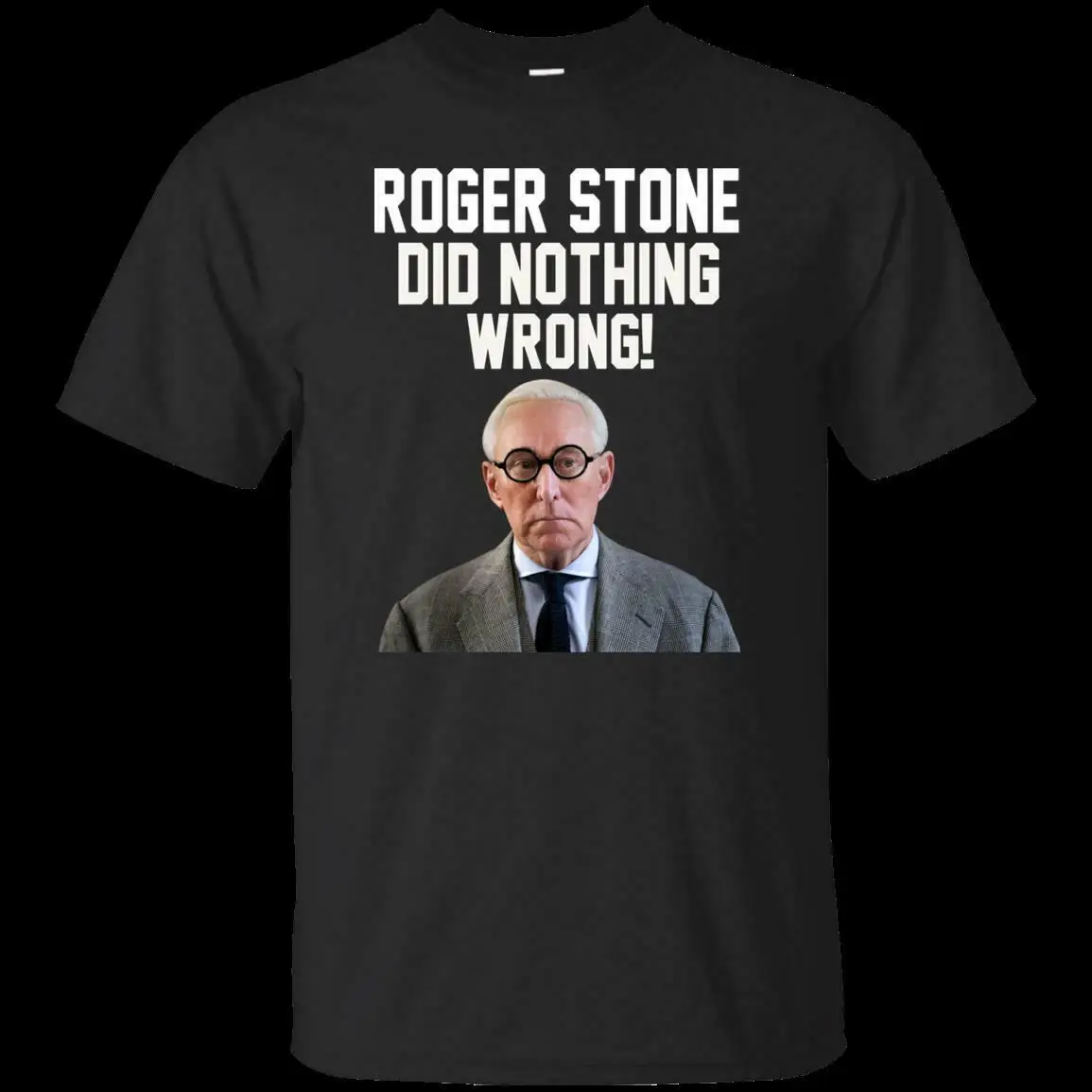 Мужская футболка с коротким рукавом Roger Stone Did Nothing неправильная S 6XL Летняя мужская