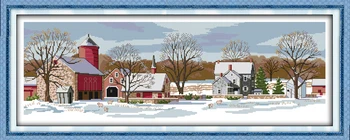 

Northern scenery,counted printed on fabric DMC 14CT 11CT Cross Stitch kits,embroidery needlework Sets,Crafts Home Decor
