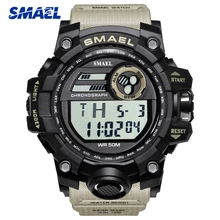 SMAEL лучший бренд мужские цифровые часы 50 м водонепроницаемые мужские военные спортивные электронные часы мужские часы 1545 Relojes Hombre