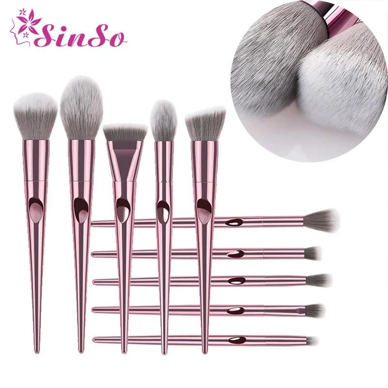 

SinSo 5/10PCS Kabuki Makeup Brushes Tool Professional Makeup Brush Set Kit Face Powder Foundation Blush Beauty Cosmetics Tool
