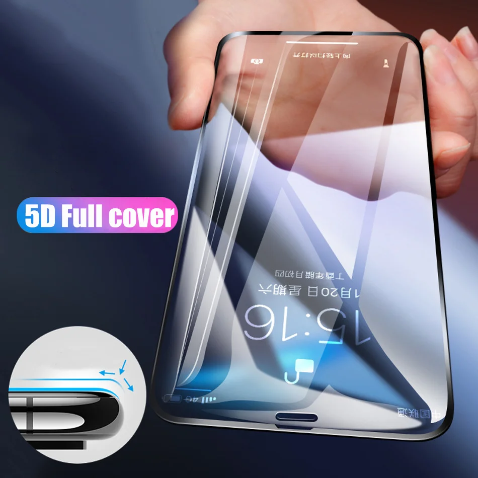 5D обновления закаленное защитное стекло Стекло для Vivo V9 X21 высокое качество Экран