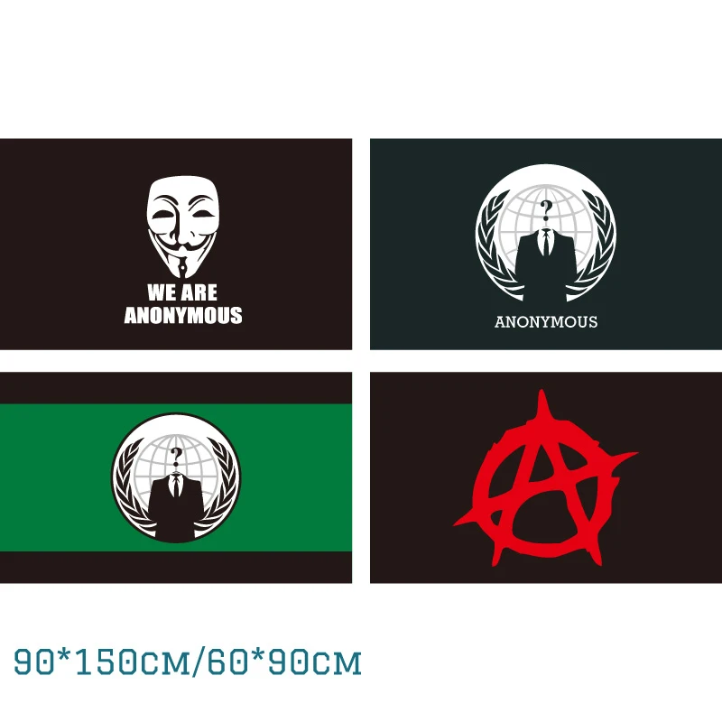 Anarchy We Are Anonymous Anarchist Communism Anarcho capitalism Flags