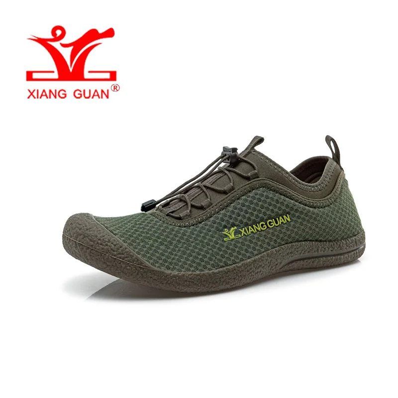 

Man Wading Upstream Shoes Men Summer Fishing Lycra Mesh Beach Aqua Sandals Water Sport Boating Footwear Outdoor Walking Sneakers