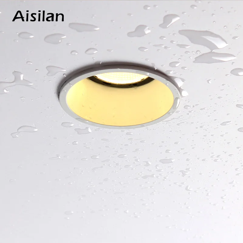 Aisilan светодиодный водонепроницаемый светильник Регулируемый угол наклона встроенный 7 Вт CREE чип Точечный светильник алюминиевая лампа для внутреннего освещения AC90-260V