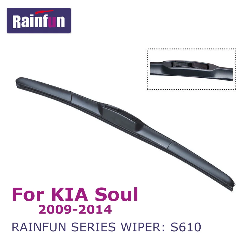 Щетка стеклоочистителя RAINFUN для KIA Soul 2009 2014 стеклоочистители 24 и 20 дюймов