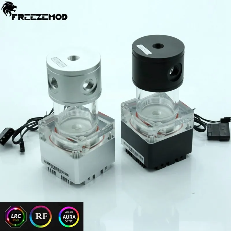 FREEZEMOD 140 мм насос и резервуар комплект алюминиевая крышка RGB управление или