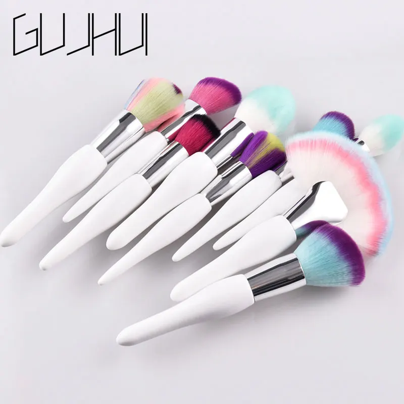 

New White Makeup Brushes Set Pro Foundation Eyeshadow Blending Make up Brush Tools kit Soft natural-synthetic hair For Beauty