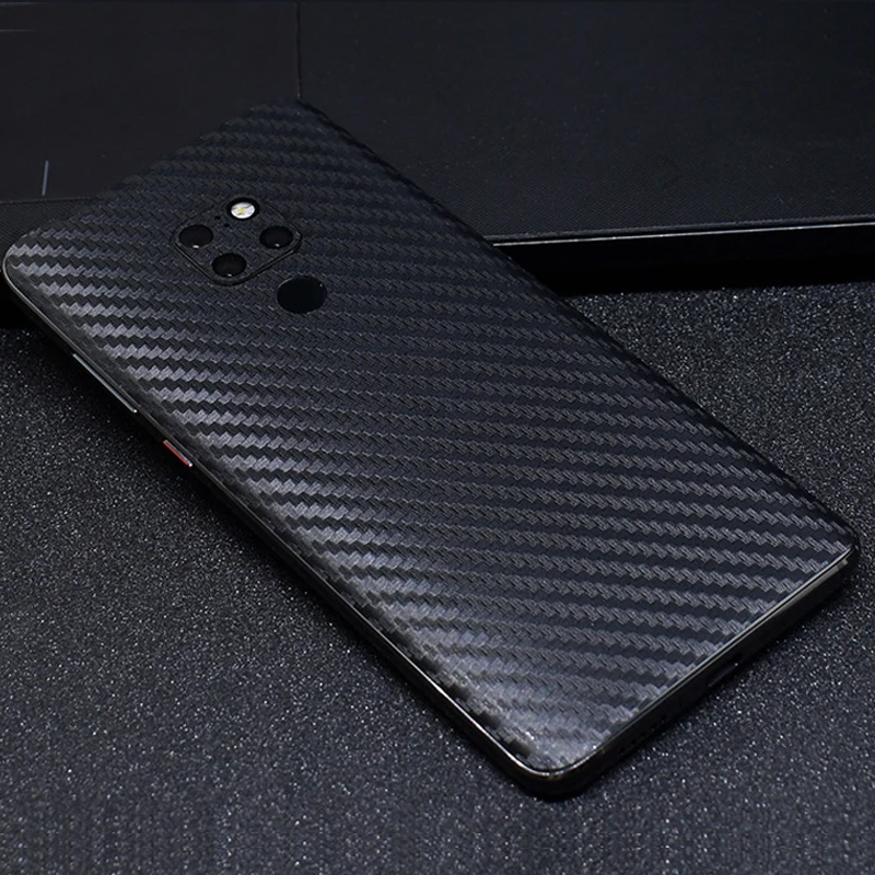 3D Carbon Fiber Film For Huawei Mate 20 Pro Leather Wooden Skin Back Stickers For Huawei Mate 20 Pro Protective Film Mate 20 Pro (2)