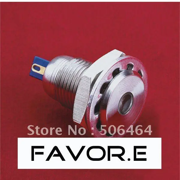 

12mm IP67 waterproof metal LED indicator light/pilot lamp PIN terminal