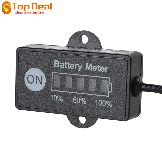 Best Price Black LED Battery Indicator Level Meter Automobile Gauge 12V 24V For Car Diagnostic Tool Best Price Black LED Battery Indicator Level Meter Automobile Gauge 12V 24V For Car Diagnostic Tool