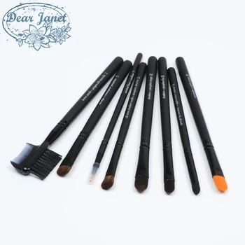 

High quality Eye make up brush Set Eyebrow makeup brushes Eye shadow brush eyeliner 8pcs/set Black Professional