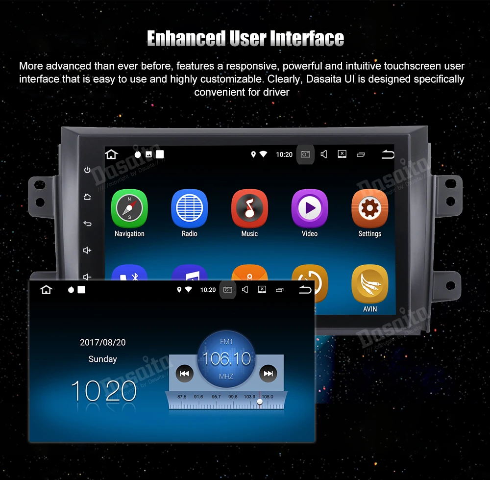 Sale Dasaita 9" Android 7.1 Car GPS Player Navi for Suzuki SX4 2006-2011 with 2G+16G Quad Core No DVD Stereo Radio Multimedia HDMI 4G 12 Sale Dasaita 9" Android 7.1 Car GPS Player Navi for Suzuki SX4 2006-2011 with 2G+16G Quad Core No DVD Stereo Radio Multimedia HDMI 4G 12
