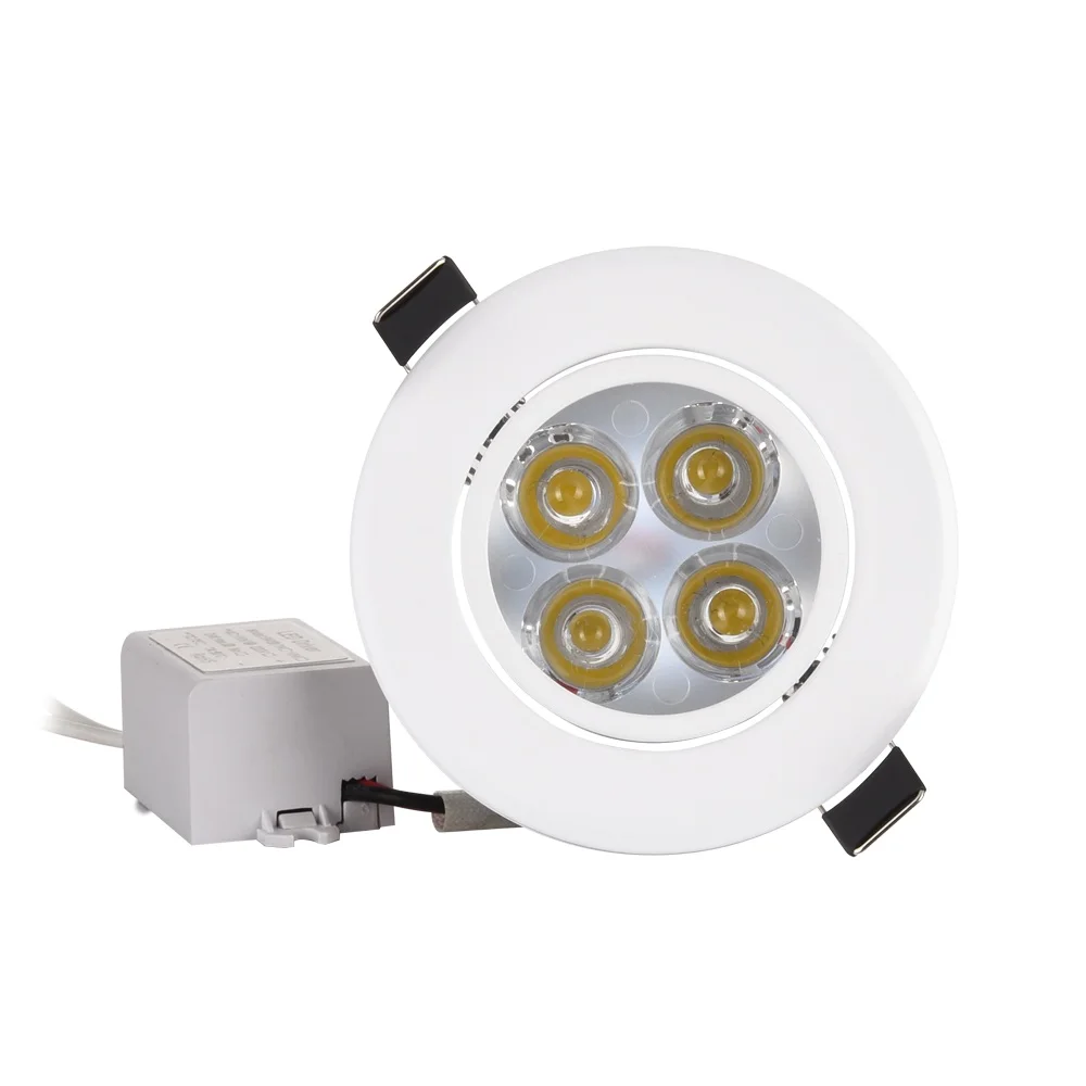 

10pc Great Spot LED Downlight Dimmable 1W 3W 4W 5W 7W Recessed LED Light White Body 30 Degree 110V 220V Excellent Quality