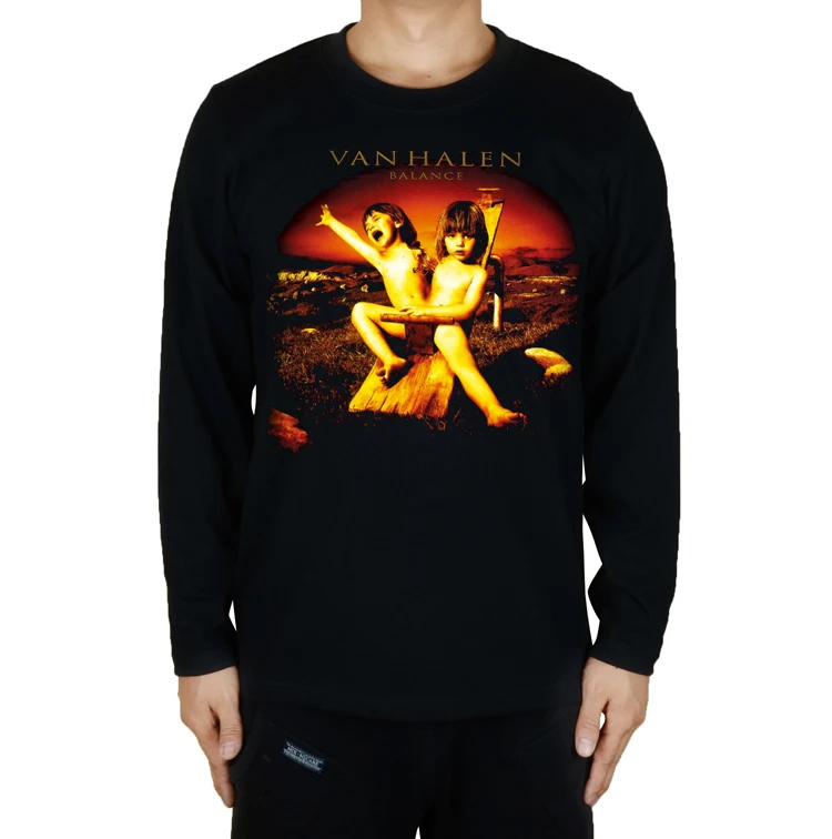 

7 designs Cool Van Halen Punk Rock Brand full long sleeve shirt fitness Hardrock heavy Metal 100%Cotton Streetwear camiseta tee