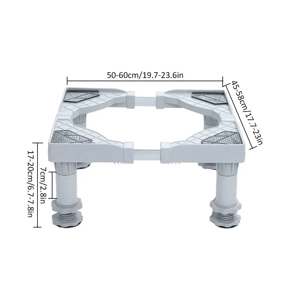 Многофункциональное подвижное регулируемое основание для стиральной машины холодильника подставка для держателя полки из нержавеющей стали# 4O