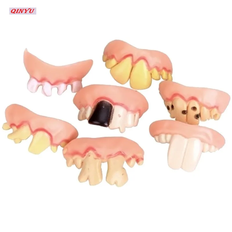 Funny Teeth Halloween Props Gags Practical Jokes Prank Freak False