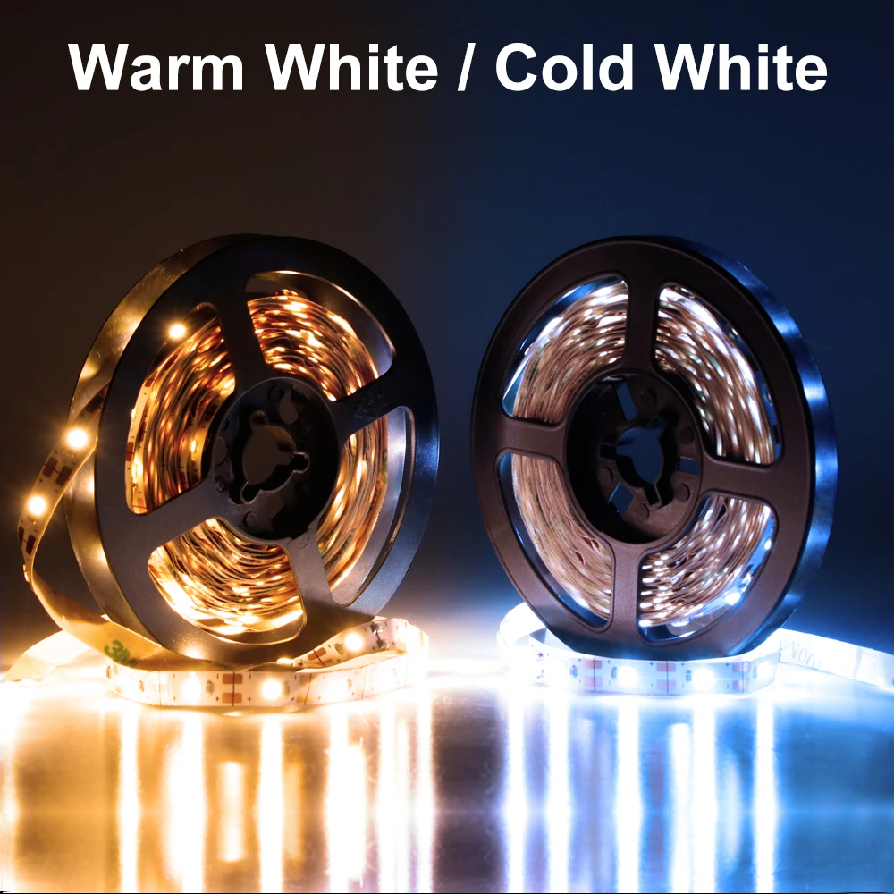 

USB Led Strip Light Bedroom Kitchen Closet Flexible Fita Led 5M Lamp Tape PC TV Background Bias Night Lighting Led 60/M Lamp Bar