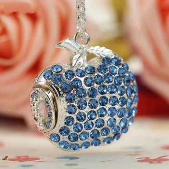 

Novelty Jewelry Crystal Apple Cle USB Flash Drives Pendrive 1TB 2TB Memory Stick 128GB 16GB 32GB 64GB Pen Drive Creativo Gift