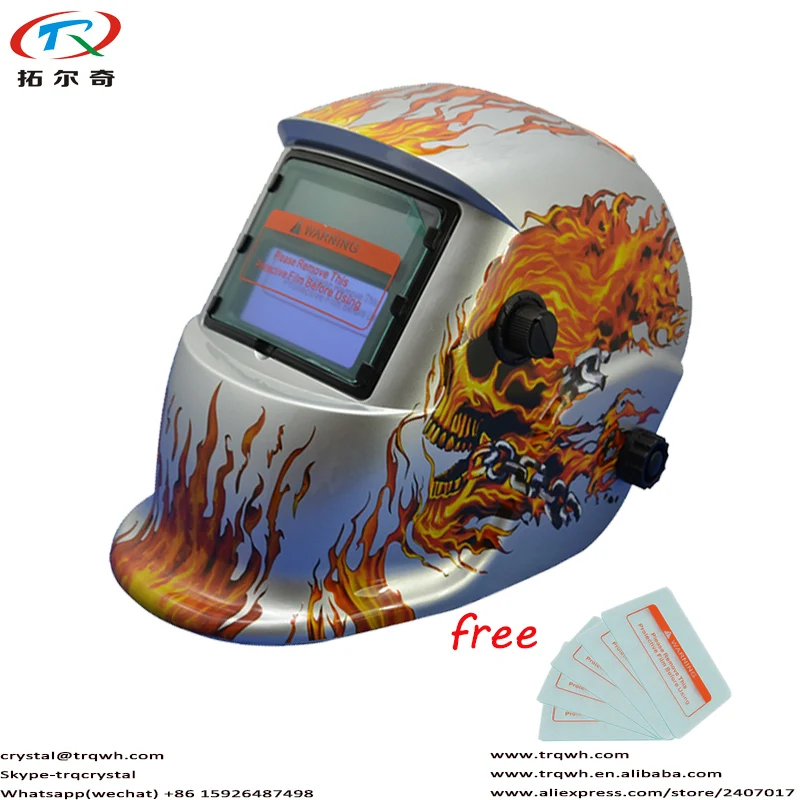 Silver Flame Skull Delay Time Adjustable Mig Argon Automatic DIN9 13