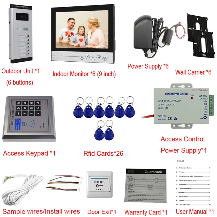 520+Keypad+9inches-6V6包装