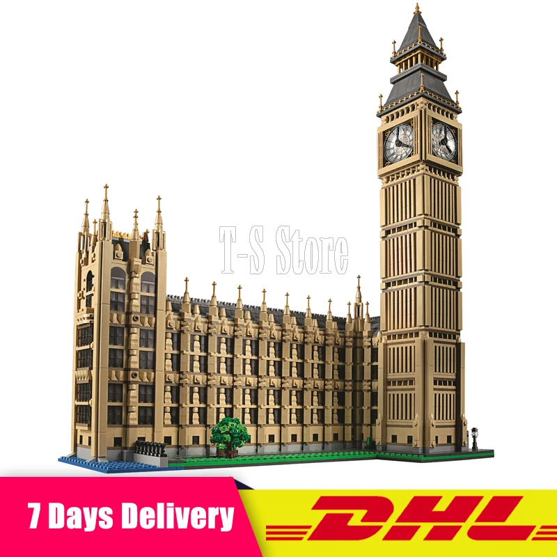 

DHL LEPIN IN STOCK 4163pcs 17005 Big Ben Elizabeth Tower Model Building Kits Block Brick DIY Toys Compatible LegoINGlys 10253