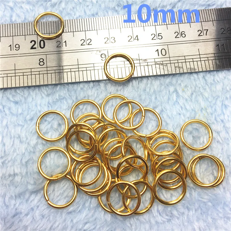 1-10mm  gold Metal O ring buckles garment Accessories DIY Needlework Luggage Sewing handmade Bag purse manual buttons