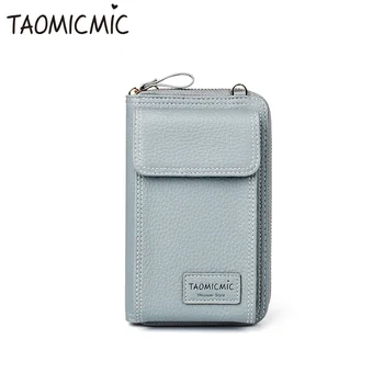 

New Fashion Leather Solid Women Clutch Bag Cute Long Mini Crossbody Shoulder Bag Large Capacity Phone Cash Wallet Coin Purse