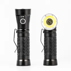 Мощный светодиодный фонарик 18650 T6 + COB 6000LM 90 градусов раза Многофункциональный фонарик для охоты поиск Кемпинг Фонари лампа