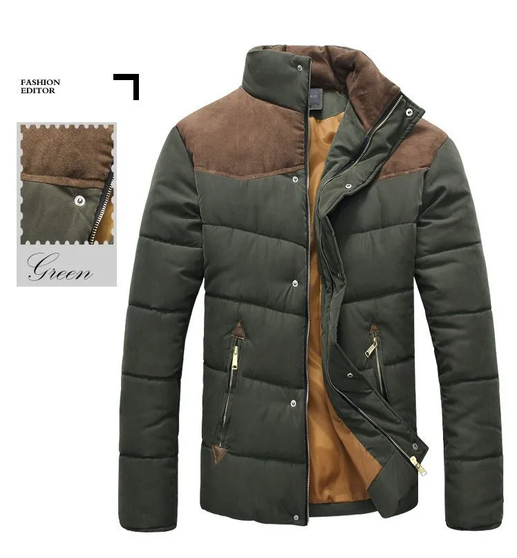 Горячая Распродажа Мужская мода Повседневная зимняя верхняя одежда пальто удобная куртка два цвета размера плюс XXXL MWM169