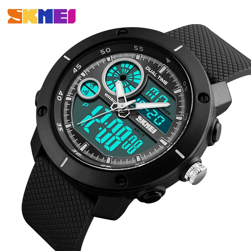 SKMEI New Fashion Men Military Watches Waterproof Double Time Digital Quartz Sports Watch Chrono Men Wristwatches reloj hombre SKMEI New Fashion Men Military Watches Waterproof Double Time Digital Quartz Sports Watch Chrono Men Wristwatches reloj hombre
