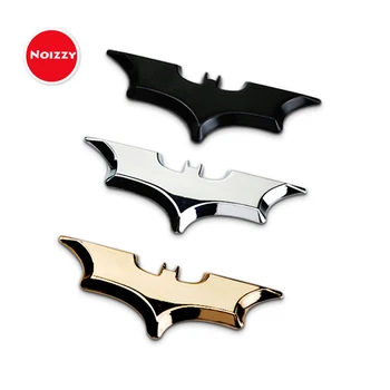 

Noizzy Batman Logo New Edition Car Sticker Auto Badge Emblem 100% 3D Metal Automobile Motorcycle Gold Chrome Tuning Car Styling