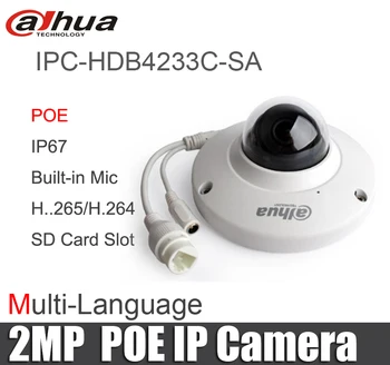 

Dahua 2MP IP camera IPC-HDB4233C-SA replace IPC-HDB4231C-AS IP67 IK10 built-in MIC with sd Card slot POE network camera