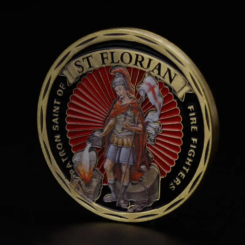 

Commemorative Coin America Fire Control Protection ST Florian Collection Art Crafts Gifts Souvenir Collectible Coins