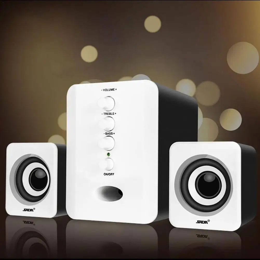 SADA D 202 USB Проводные комбинированные колонки компьютерные бас стерео музыкальный
