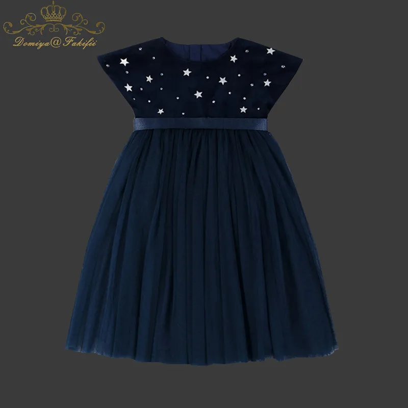 

Girls Princess Dress Lace Costumes for Kids Clothes Brand Toddler Girl Dresses with Stars Embroidery Robe Fille Children Dress