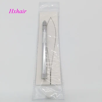 

Freeshipping - 200pcs Aluminium Handle Multifunction Pulling Needle / Micro Rings Links / Loop Hair Extension Tools