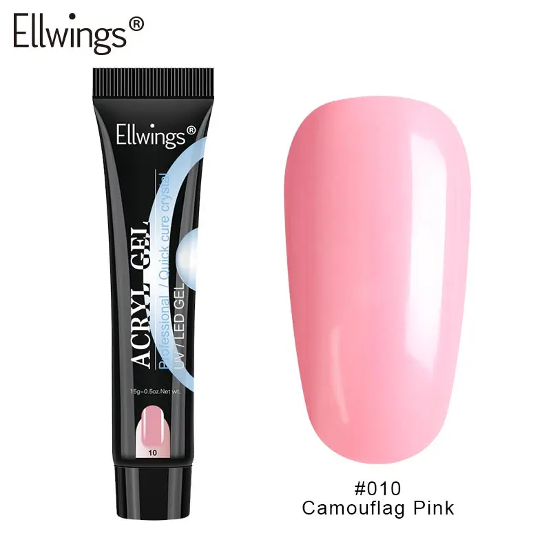 

Ellwings Polygel Quick Builder Nail Gel Acrylic Poly Gel Crystal UV Builder Gel Tips Slip Solution Quick Extension Gel