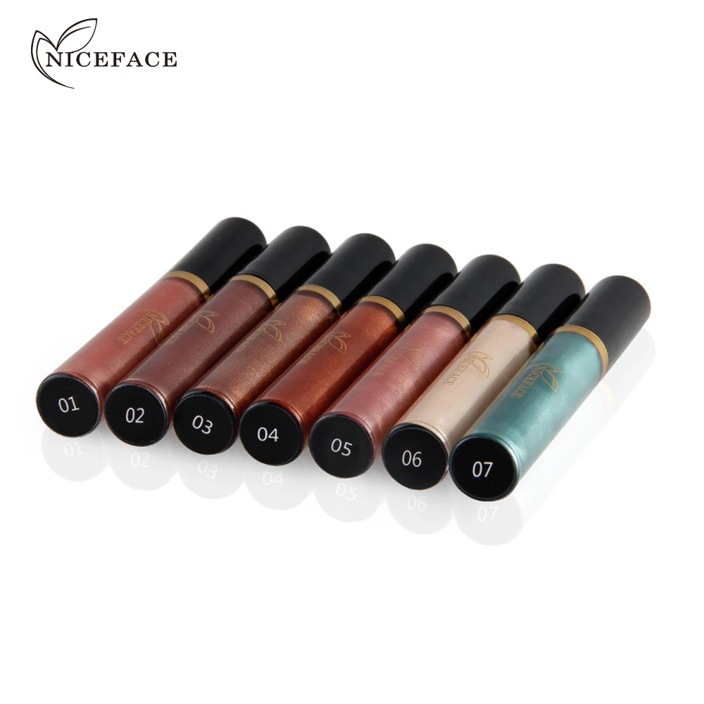 NICEFACE Pearl Liquid Shining Shimmer Shadow Glitter Eye shadow Pencil Pen Waterproof Shining Liquid Eyeshadow (7)