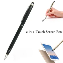 Hot Sale Universal 2 in 1 Tablet Capacitive Stylus Pen With Ball Point Pen Microfiber Touch