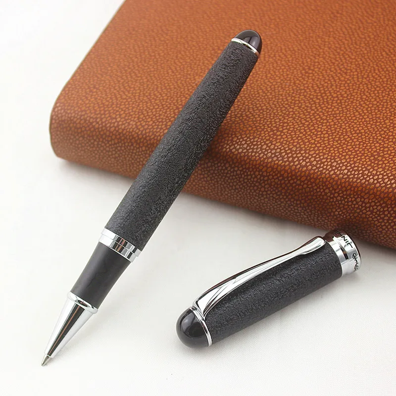 Jinhao 750 металлическая шариковая ручка высокого класса черный 0,7 мм черные чернила Бизнес Ручки для подписи с подарочной коробкой письма канцелярские принадлежности