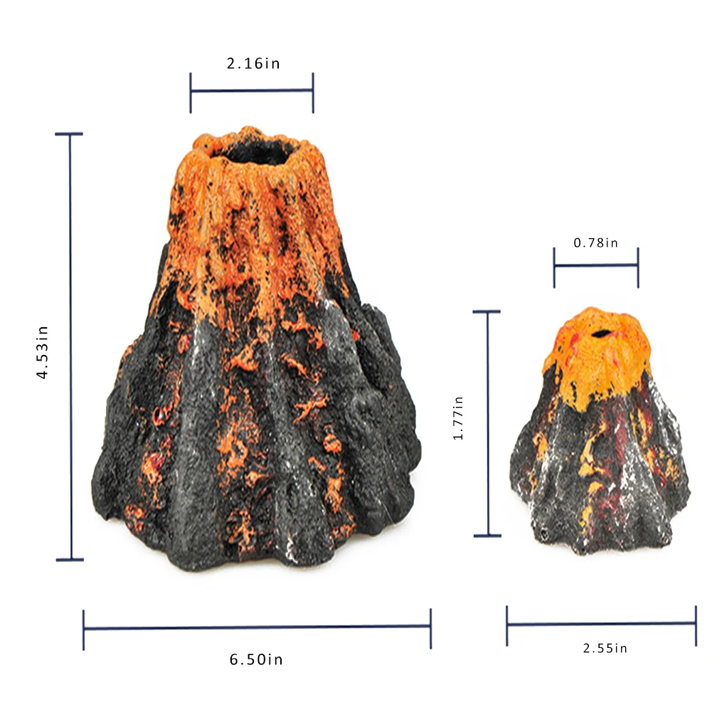 Аквариум Landscap вулкан в форме горной рыбы играть отверстие пещера башня украшения аквариум Декор для аквариума