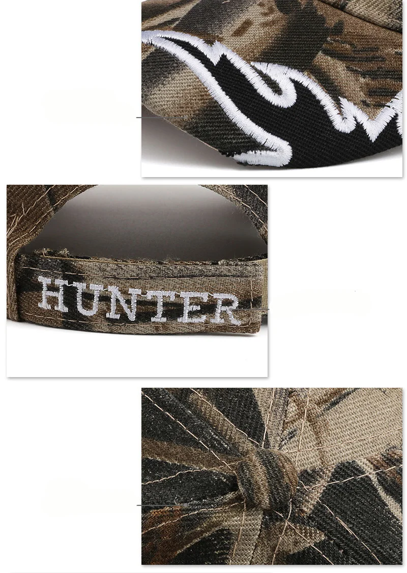 Новое поступление, камуфляжные кепки для мужчин с изображением Браунинга лося, уличные шапки для рыбалки, охоты, армейские камуфляжные спортивные кепки, бейсбольные кепки