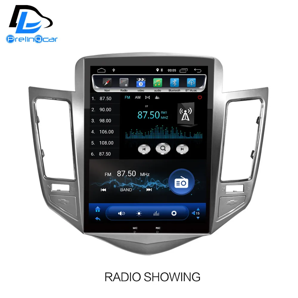 Best android 9.0 4G LTE car gps multimedia stereo radio player for chevrolet cruze 2011-2013 years vetical player navigation system 1