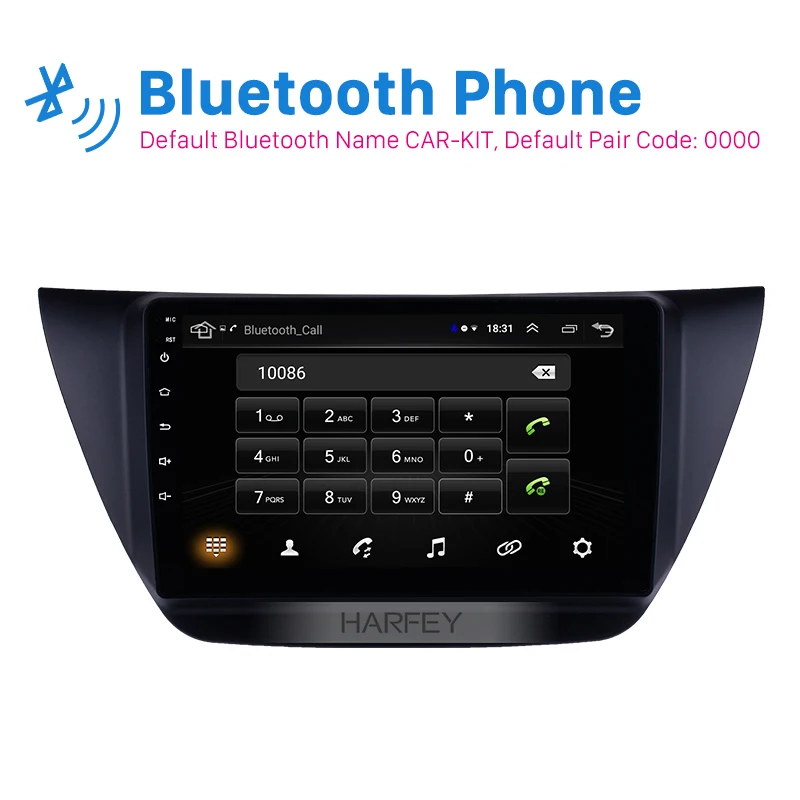 

Harfey Android 8.1 HD 9" WIFI 2Din WiFi Car Stereo GPS Multimedia Autoradio Player For MITSUBISHI LANCER IX 2006-2010 Head Unit