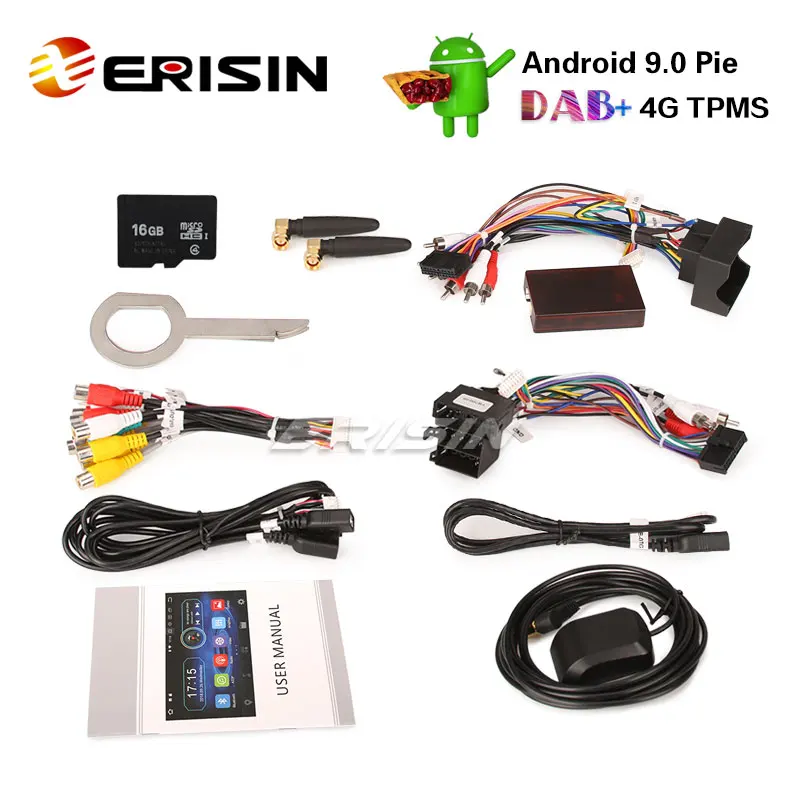 Clearance Erisin ES4973A 7" Android 9.0 DAB+ 4G Car Radio GPS SWC BT SatNav Wifi DVR for AUDI A3 S3 RS3 RNSE-PU 4